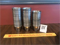 Large Group Lot of Stainless Steel Condiment Cups