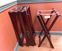 Lot of 4 Tray Server Stands
