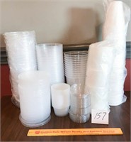 Group Lot of Storage Containers & Cups Several