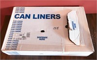 Box of Trash Can Liners - 60 Gallon Clear