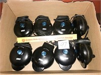 Group Lot of 8 Small Waffle makers - unknown