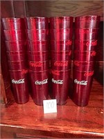 24 Coca-Cola Restaurant Style Cups - Red in Color
