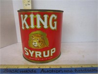 Tin; King Syrup