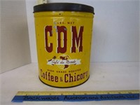 Tin; CDM Coffee & Chicory