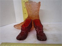 Miniature glass shoes