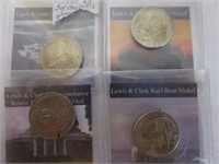 Coins; Lewis & Clark Collection (4) Nickels
