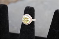 925 Sterling Silver Peridot Ring