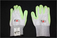 Gloves, Latex, Hi-Vis Green, Mfd Ringers, XX-Large