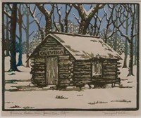 Margaret Whittemore "Quivira Cabin" Color Woodbloc