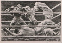 Fletcher Martin "Lullaby" Boxing Lithograph