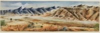 Ella B. Cutter Mountain Landscape Watercolor