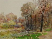 James L. Fitzgibbon Landscape Watercolor