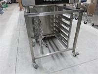 S/S 32" Portable Stand with Tray Storage