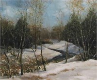 Richard Dean Turner Winter Landscape O/C