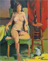 Phillip Roberts Seated Woman O/C