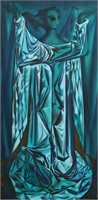 Arthur Kraft "Stained Glass Madonna" O/C