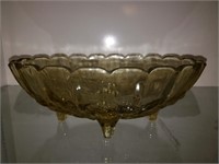 Vintage Yellow Fruit Bowl