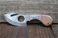 7" Damascus Skinner Knife with Sheath