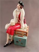 Hallmark Holiday Voyage Barbie Porcelain Figurine