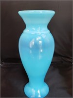 Fenton Sky Blue Vase 10.75" Unpainted