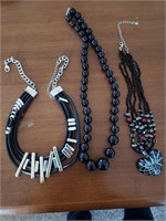 Black Stone Necklaces