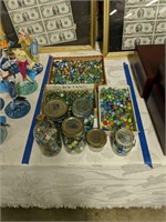 Large Group Of Vintage Marbles As Shown