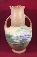 Roseville Tan Cosmos Vase