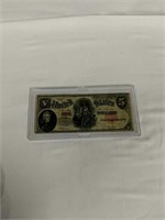 1907 Series Red Seal $5 Bill