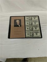 Uncut Sheet Of Four $10 Bills As Shown