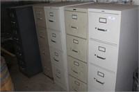 (5) 4-DRAWER FILING CABINETS