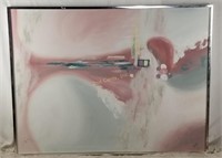 Wolff Pink & Pastel Abstract Original Painting Acr