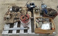 2 elec motors, hydraulic pump and motor for lift