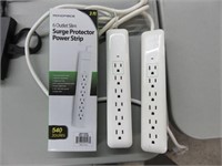 (3) Mono Price 6-Outlet Slim Surge Protector