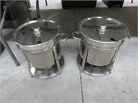 (2) S/S Soup Chafing Dishes w/Inserts & Lid