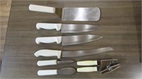 Lot of Knives, Spreader & Can Opener
