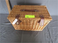 Wicker Picnic Basket with a cooler