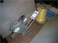 Rope counter & partial spool of nylon rope