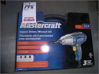 Unused Mastercraft  impact driver wrench kit