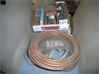 2 boxes of assorted copper line, steel line