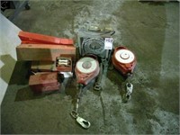 Assortment of flare kits, electric heater