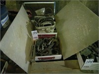 3 boxes of assorted chain hooks
