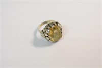 Sterling Ring with Topaz