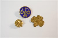 Three Girl Scout Pins