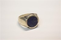 Silver 925 Ring with Blue Stone