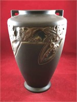 Roseville Brown Rosecraft Vase