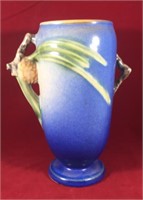 Roseville Blue Pinecone Vase