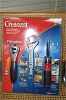 Cresent 3 piece adjustable wrench and driver set