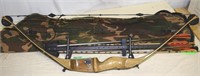 VINTAGE WOOD COMPOUND BOW & ARROWS !-GG