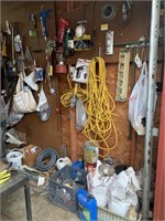 Wall & Shelf of Garage Tool Items