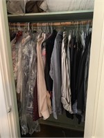 Closet of clothing